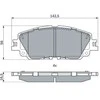 Bosch Stabdžių Trinkelių Rinkinys Toyota Lexus RAV4 Camry ES UX 04466 04467 04490 04491