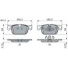 Bosch Stabdžių Trinkelių Rinkinys VOLVO V90 S90 XC60 V60 S60 B4 B5 B6 D3 D4 D5 T4 T5 T6 T8 31456765 31256765 31256767