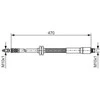 BOSCH stabdžių žarna 1987476951 1J0611763L