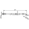 Bosch Stabdžių Žarna Daihatsu Sirion Subaru Justy 1.0 1.3 1.5 M300 M301 M303