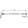 BOSCH stabdžių žarna Nissan Patrol 1987481833 462101Y70A