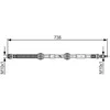 Bosch Vw Touareg Stabdžių Žarna Vw Touareg 3.2 3.6 4.2 5.0 7La 7L6 7L7 03L605115A 03L605115B