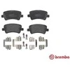 "Brembo" P24078 galinių stabdžių trinkelės, nerūdijančio plieno keraminės, 4 vnt.