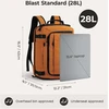 Cann Carry On kelioninė kuprinė standartinė 28L (Oranžinė)