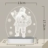 Cann Kalėdinė dekoracija 3D šviestuvas - Kalėdų Senelis