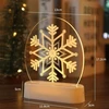 CANN Kalėdinė dekoracija 3D šviestuvas - Snaigė NYG059SNOWFLAKE