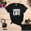 Cann Marškinėliai vyrams ir moterims (unisex) "Choose Life" Juodas