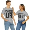 Cann Marškinėliai vyrams ir moterims (unisex) "Choose Life" Pilkas