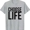 Cann Marškinėliai vyrams ir moterims (unisex) "Choose Life" Pilkas
