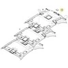 Carso BMW MINI VW VW PORSCHE apdailos interjero spaustukai su poveržlėmis 50 vnt. 51410407984