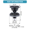 Carso VW Audi vidaus durų skydelio spaustukai 10 vnt. 7L6868243