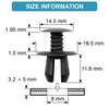 Carso VW SEAT montavimo spaustukai interjero apdailos juoda 50vnt. 701867299