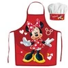 "Disney Minnie" 2 dalių vaikiškos prijuostės ir kepurės rinkinys