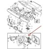 Dujų bako degalų dangtelio durų dangtelio laikiklio vyris Volvo C70 S70 V70