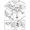 Dujų bako degalų dangtelio durų dangtelio laikiklio vyris Volvo C70 S70 V70