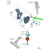 FORD TOURNEO CUSTOM priekinio rato guolio varžtas 1764267 W714650-S442 NEW GENUINE