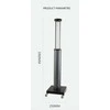 Homepro Antibakterinė UV-C kvarco lempa UV-C 120W Ozonas