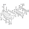 HYUNDAI Bumper Cover Support Rail Rivet