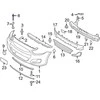 HYUNDAI Bumper Cover Support Rail Rivet