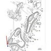 JAGUAR F-PACE X761 Pagrindinė laiko grandinės apatinė gidė JDE40403 NAUJA ORIGINALI