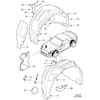 JAGUAR F-TYPE kupė X152 priekinis dešinysis arkos apdailos elementas T2R17445 NAUJAS ORIGINALUS