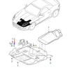 JAGUAR F-TYPE kupė X152 priekinis dugno laikiklis T2R25607 NAUJAS ORIGINALUS