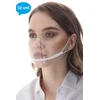 "JK MEDICAL" daugkartinio naudojimo mini veido skydelis - dalinis apsauginis skydelis maistui ir mažmeninei prekybai, 1 vnt.
