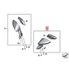 Kairysis Galinis Veidrodis BMW K19 C 650 GT 11 2014 12 2019 Originalus 51168396595