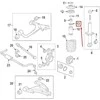 LAND ROVER DISCOVERY 3 L319 Galiniai amortizatoriaus tarpiklis RNG500060 NAUJAS ORIGINALUS