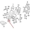 LAND ROVER DISCOVERY 3 L319 Priekinių sėdynių pagalvėlių pagalvėlė originali HGB500032