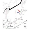 LAND ROVER DISCOVERY SPORT L550 galinio kairiojo sparno moldingas originalus LR128133