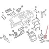 LAND ROVER FREELANDER L359 Instrumentų skydelio guminė kilimėlis LR006389 NAUJAS ORIGINALUS