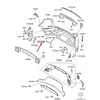 LAND ROVER LR RANGE ROVER EVOQUE L551 Galinis Bamperio Kairysis Įdėklas LR128211 NAUJAS ORIGINALUS