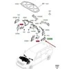 LAND ROVER LR RANGE ROVER VELAR L560 Variklio skydo kairysis izoliatorius LR092542 Naujas originalus