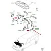 LAND ROVER LR RANGE ROVER VELAR L560 Variklio skydo kairysis izoliatorius LR092542 Naujas originalus