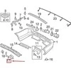LAND ROVER OEM LR DISCOVERY 4 L319 KAIRĖS GALINĖS BAMPERIO CENTRINIS LAIKIKLIS DQG000073 ORIGINALUS