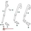 LAND ROVER OEM LR DISCOVERY SPORT L550 GALINĖS SĖDYNĖS IŠORINIO DIRŽO LAIKIKLIO VERŽLĖ LR061323 ORIGINALI