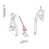 LAND ROVER OEM LR RANGE ROVER L322 GALINIS IŠORINIS SĖDYNĖS DIRŽO PRIIMTUVAS BUCKLE LR010355 ORIGINALUS