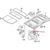 LAND ROVER OEM LR RANGE ROVER L322 SAULĖS ŠALMAS KAIRĖS PUSĖS LAIKIKLIS EGP000050NUG ORIGINALUS