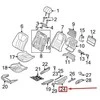 LAND ROVER RANGE ROVER L322 Priekinės kairės sėdynės rėmo apdailos panelė MĖLYNA Originali HJR500031JMN