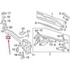 LAND ROVER Range Rover L322 priekinio stiklo plovimo butelio talpos pildymo kaklo žarna OEM 2007~2012