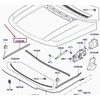 LAND ROVER RANGE ROVER L322 variklio gaubto išorinis šoninis sandariklis originalus LR012017