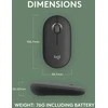 Belaidė pelė Logitech Pebble Mouse 2 M350s, Juoda