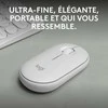 Belaidė pelė Logitech Pebble Mouse 2 M350s, Balta