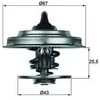 MAHLE TX1887D termostato įdėklas OE Spec variklio temperatūros reguliavimas