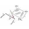 Mercedes Benz 260 Se 280 S 300 Se Zierstab Trim Bar Originalus A1266702522