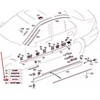 Mercedes Benz C klasės priekinio sparno informacinė etiketė originali A2118175020
