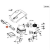 MERCEDES BENZ CLA 200 CDI Oro įsiurbimo žarna 2013-2019 Originalus A6510900000