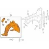 Mercedes Benz CLA45 priekinio sparno apsauginis skydelis Dešinysis originalus A1766900230