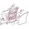 MERCEDES-BENZ E W210 Priekinės Kairės Durų Apatinė Juosta A2106900782 NAUJA ORIGINALI